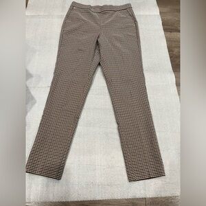 [M]Anne Klein Brown and Cream Plaid Pants NWOT